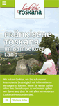 Mobile Screenshot of fraenkische-toskana.com