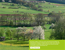 Tablet Screenshot of fraenkische-toskana.com